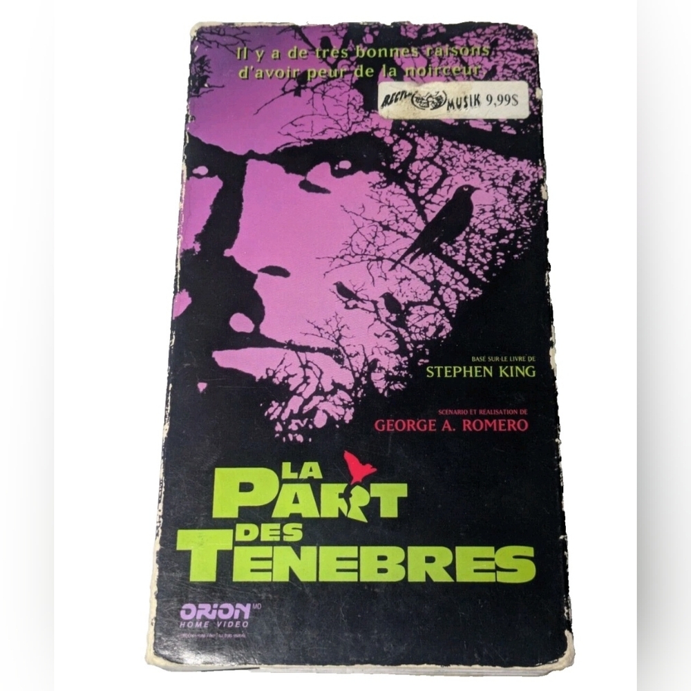 La Part Des Tenebres (The Dark Ha1f) 1993  VHS French Version George A. Romero